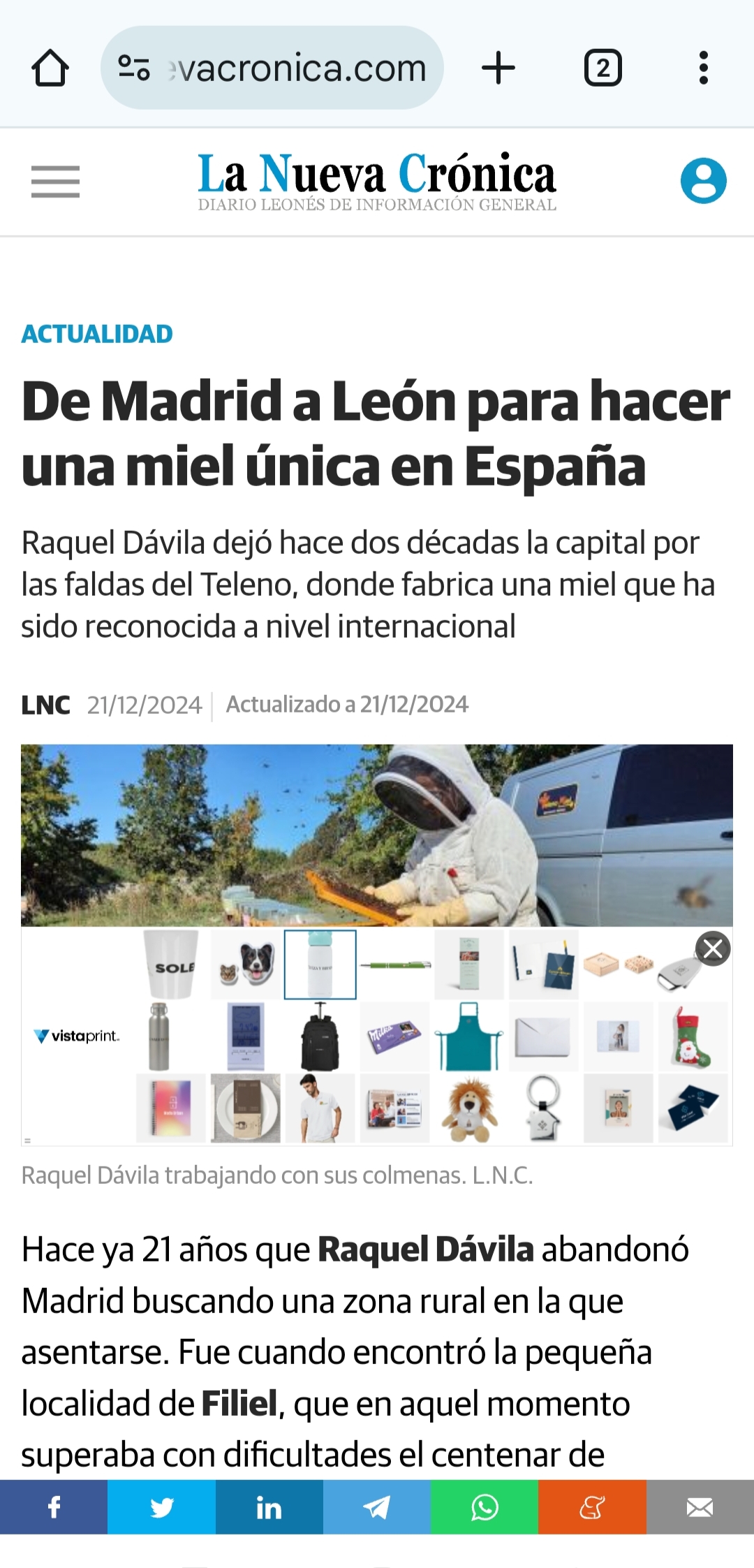 De Madrid a León para hacer una miel única en España